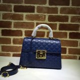 Replica Gucci Best GG Supreme Padlock Small Top Handle 453188 Bag