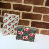 Gucci Designer Card case wallet with GG apple print