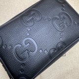 Gucci 766957 Replica Accessories Jumbo GG Toiletry Case Black Bag