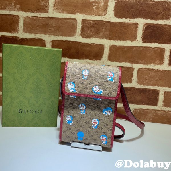 Quality Gucci Replica X Doraemon Bag 647805 Red