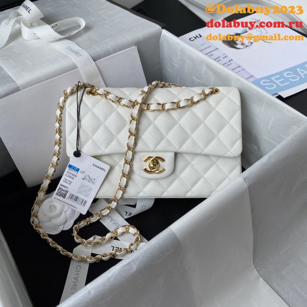 7 Star CC Small Flap Caviar Leather CF 23cm Bag