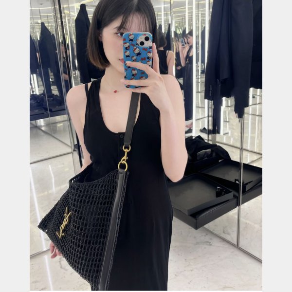 Replica Saint laurent Oxalis Shoulder Raffia Macramé 781289 Bag