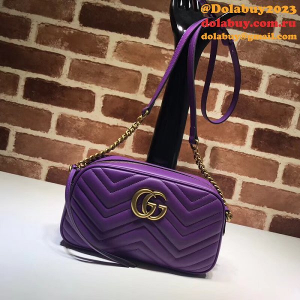 Luxury Gucci Fake 447632 Gg Marmont Crossbody Bags for Women