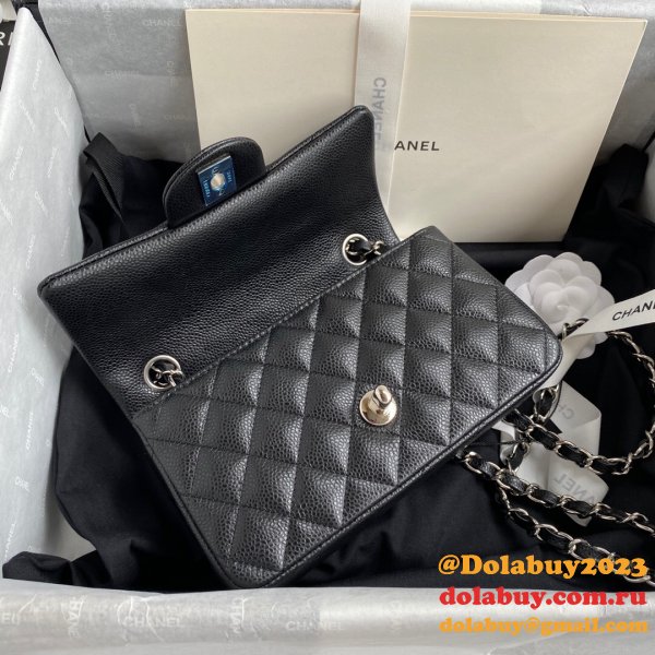 High Quality CC CF 20CM Flap classic flap Black bag