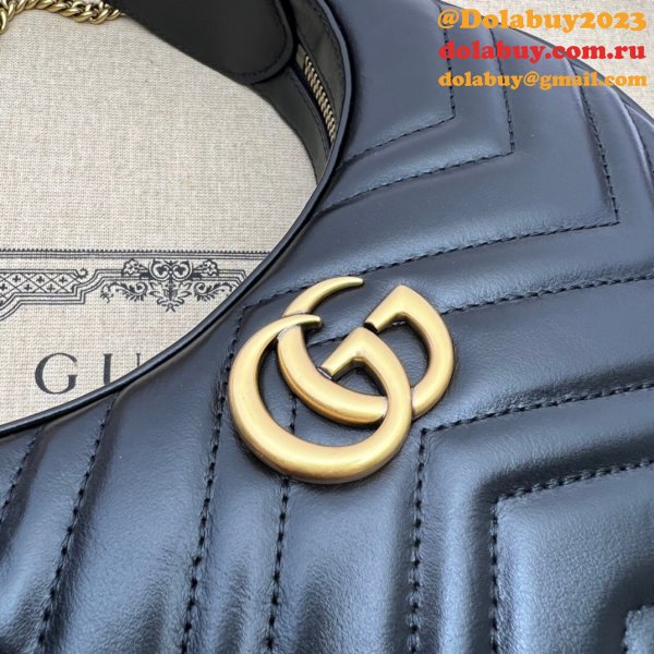 Gucci Best 699514 GG Marmont half-moon-shaped Replica bag