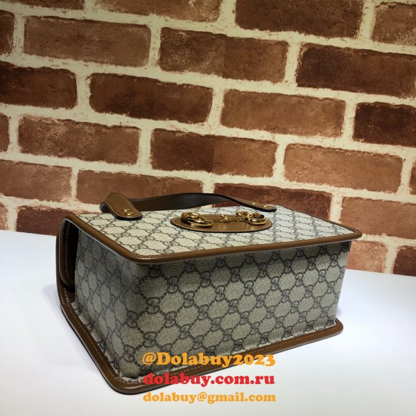 High Quality Replica Gucci 627323 Horsebit 1955 Small Top Handle Bag