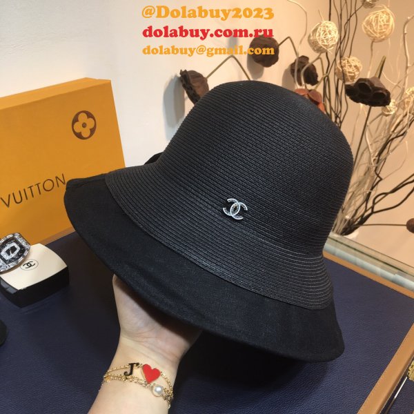 Wholesale CC design Fine straw woven hat bow