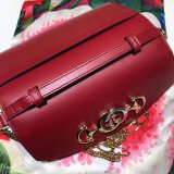 7 Star Gucci 564718 Strawberry Print Leather Zumi Mini Replica Bag