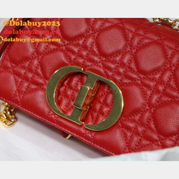 Knockoff Dior Caro High Quality Red Bag