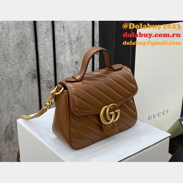 Gucci Replica 583571 GG Marmont mini top handle bag