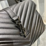 YSL Fake 392737 College Medium Chain Bag in Matelassé Leather