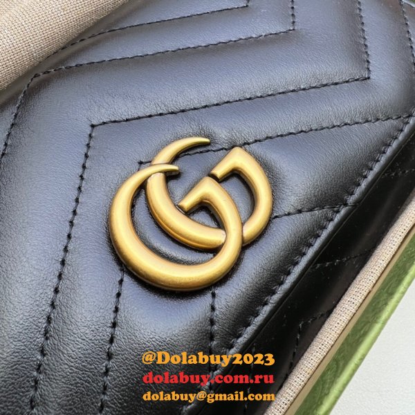 Gucci high quality Designer Replica GG Marmont continental wallet 443436 Bag