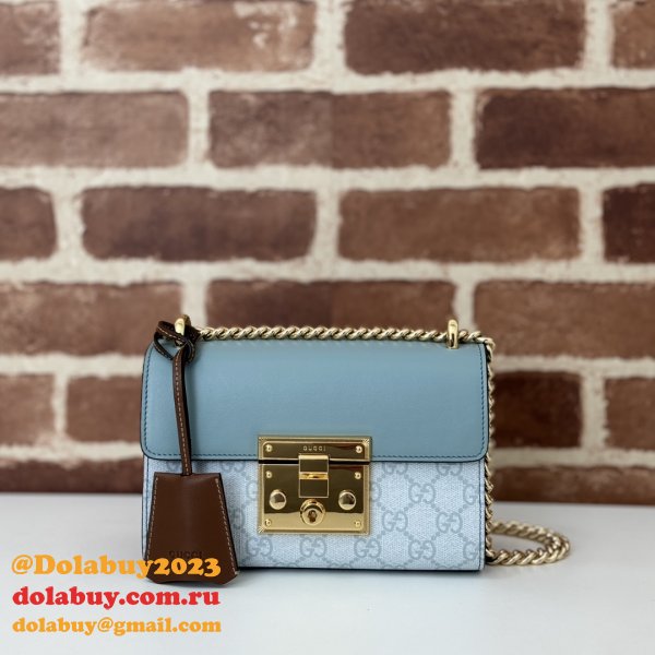 Luxury Padlock Gucci Copy GG Shoulder 409487 Bag