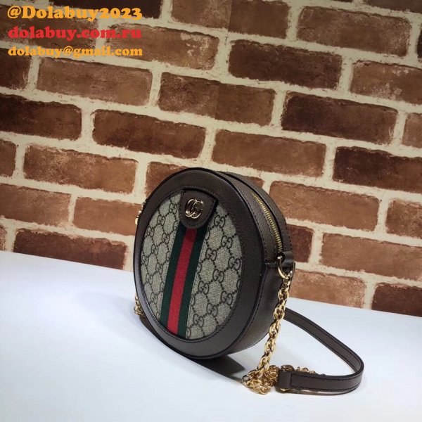 Best Gucci High Quality Ophidia mini round shoulder 550618 bag