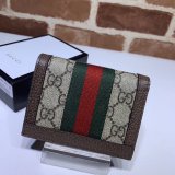 Replica Gucci GG AAA+ Supreme Ophidia Card Case Wallet 523155