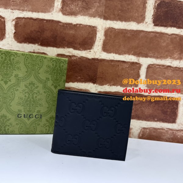 Fake GG Rubber-effect Bi-fold Wallet 771309 & 771311 Designer