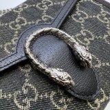 7 Star Gucci Replica 401231 Leather Dionysus Mini Chain Black Bag