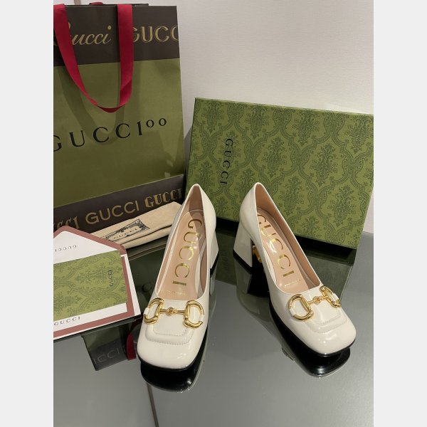 Pump Patent Heels Ballet Flat Horsebit Replica Gucci Shoes