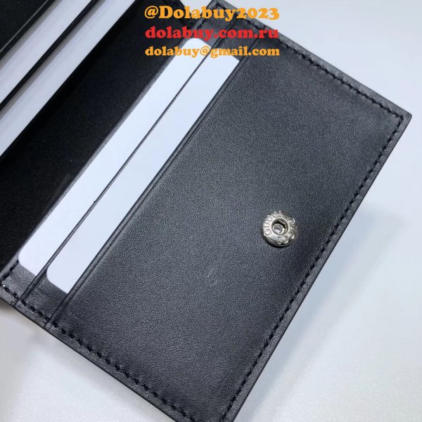 Fashion Gucci Replica Black Gucci Signature Card Case 522869 Wallet