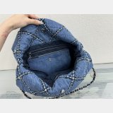 Top Quality CHANEL 22 denim bag AS3260