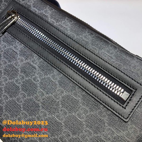 Replica AAA+ Gucci Messengers GG Black belt Purses 478325 GG Supreme