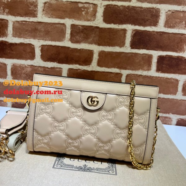 1:1 Replica Gucci 702200 GG Matelassé Leather Shoulder Bag designer bags