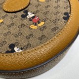 Best Beige Disney x Gucci round shoulder 603938 Replica bag