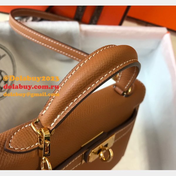 Camel Mini Kelly Replica Hermes Handbags