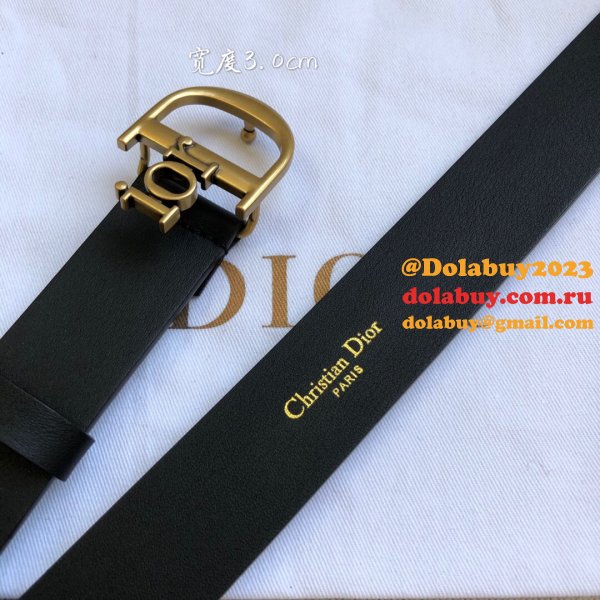 High Quality Christian Dior AAA Belts red/black/brown 30mm Cheap