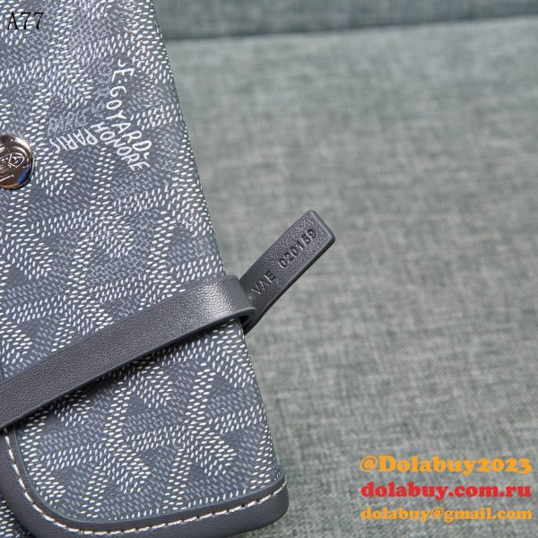 Replica Goyard Classic Chevron St. Louis PM Totes Dark grey Bags