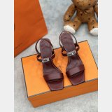 Heel 7.5 cm Designer Hermes Sandals High Quality Shoes