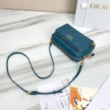 High Quality Dior Caro Bag Brown Supple Cannage Calfskin