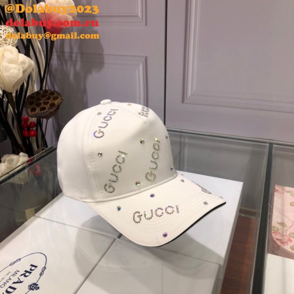 Fashion Gucci with diamond logo Baseball cap