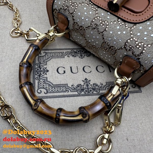 Gucci Replica Bamboo 1947 735116 Top Handle 1:1 Mirror Bag