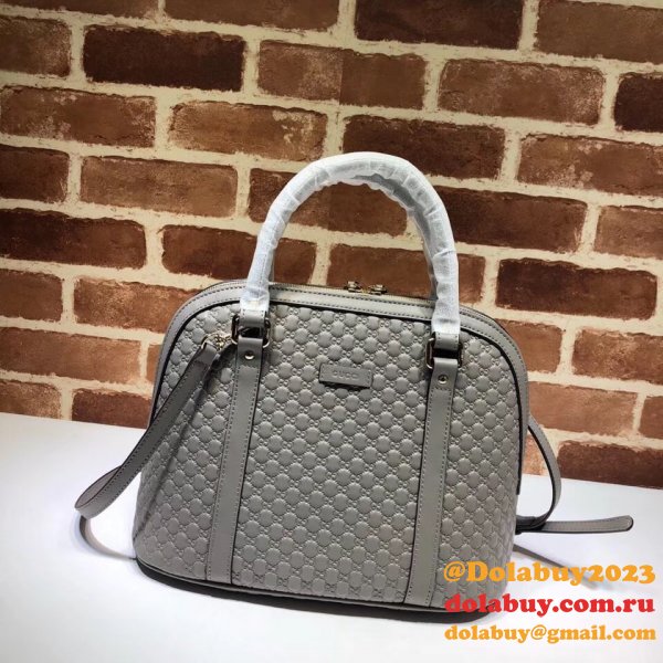 7 Star Gucci Top Quality Leather Convertible Micro GG Dome 449663 Bag