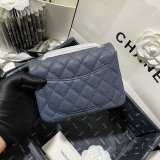 Perfect CC 17CM Classic Flap Caviar Leather Bag