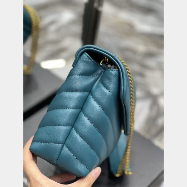 High Quality Designer Loulou Replica Saint Laurent Handbags Green Wholesale