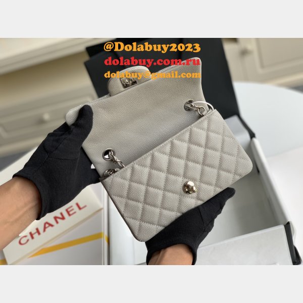 Best Chane Fake Caviar Calfskin Classic Flap Bag 1116 20CM