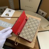 Gucci Designer Beige GG Supreme mini bag with cherries