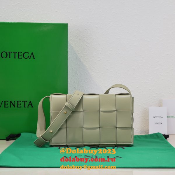 Top Quality Bottega Veneta Cassette Lambskin Crossbody Bag