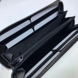 Replica Gucci Black Cheap Leather Zip Around Wallet With Interlocking G 575988