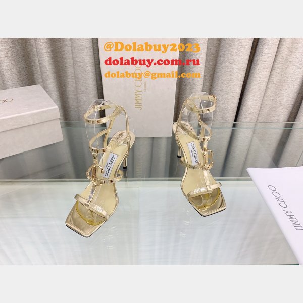 Replica Jimmy Choo Women's Sandals Heel: 8.5 cm Shoes