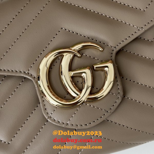 Perfect Gucci Replicas 474575 GG Marmont Super Chain Wallets High Bag