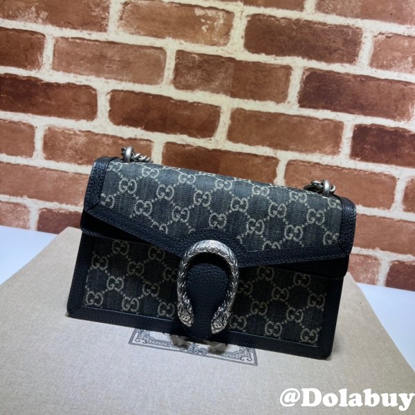 The highest quality Gucci Dionysus GG Supreme Shoulder Bag 400249 Black