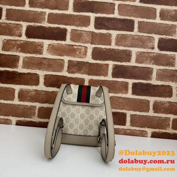 Ophidia Gucci Backpack Ebony Supreme #795221 Replica Handbag