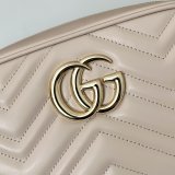 Gucci Replicas GG Marmont 447632 Pink Shoulder Best Bag