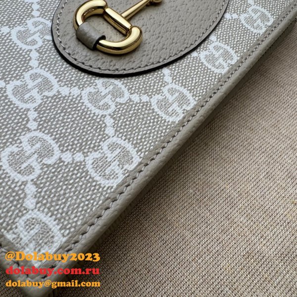 Gucci Replica 621892 Horsebit 1955 wallet with chain Top Quality GG Supreme