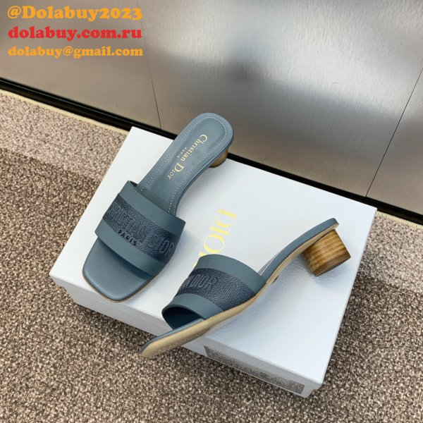 Top Quality DIOR Dway Heeled Slide