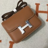 Hermes Constance Bag 18cm Epsom Leather Camel