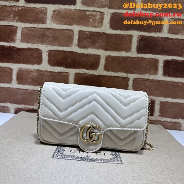 GG Marmont Gucci Replica Card Case Chain Wallet 751526 Bag